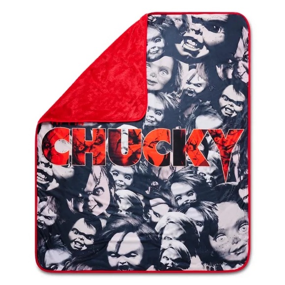 Other - Chucky Fleece Throw Blanket with Faux Fur Backing - New in Package
